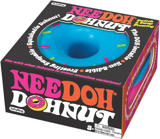 Schylling NeeDoh Dohnuts – Sensory Fidget Toy – Assorted Colors – Ages 3 to Adult (Pack of 1)