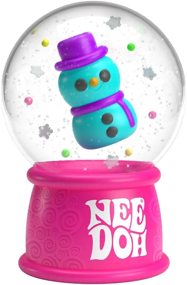 Schylling NeeDoh Squishmas Squish N’ Snow Globes – Christmas Squeeze Toy – Assorted Colors – Ages 3 to Adult (Pack of 1)