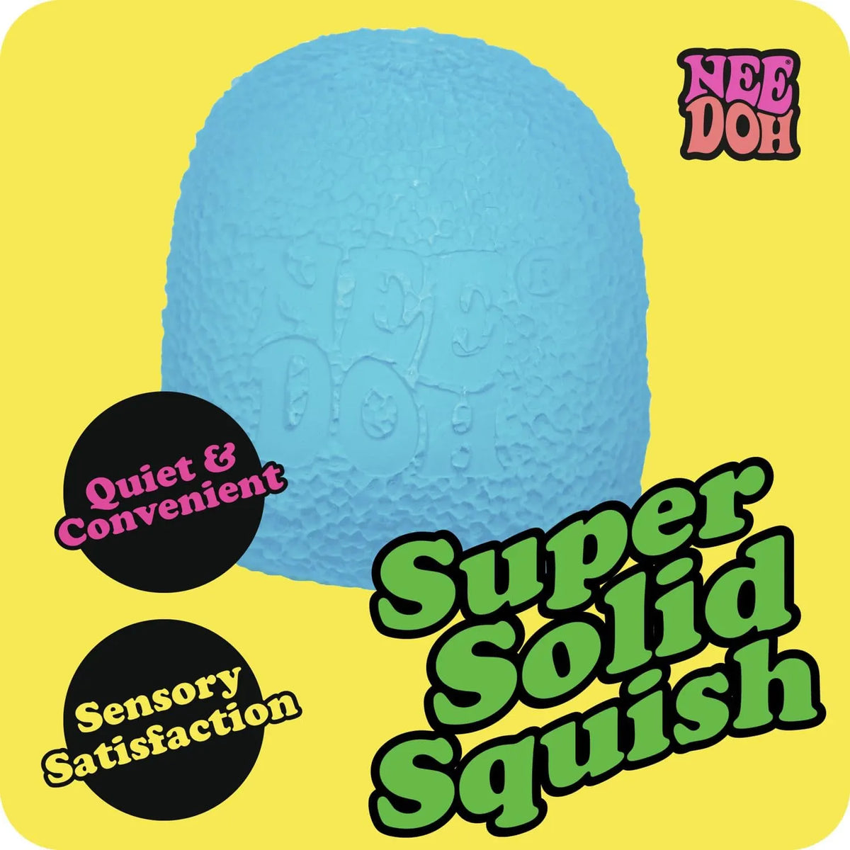 Schylling NeeDoh Gumdrop – Textured Sensory Toy with Super Solid Squish – 2.5 Tall – Colors May Vary (Pack of 1)