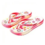 Sparkly Pearl Decor Cute Platform Flip Flops